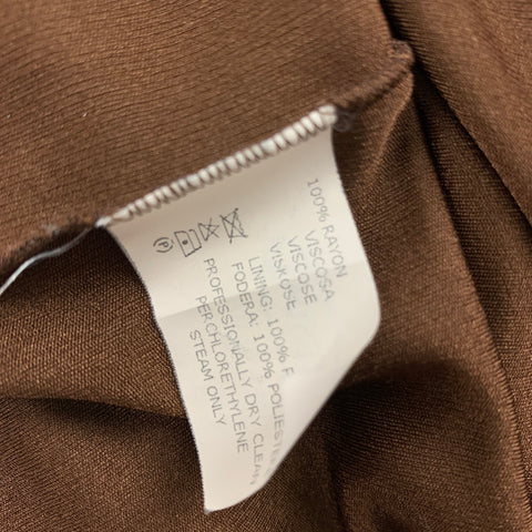MISSONI Size 2 Taupe Rayon Bubble Hem Skirt