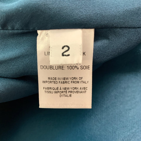 ALEJANDRA ALONSO ROJAS Size 2 Blue Viscose Jacket (Indoor) / Blazer
