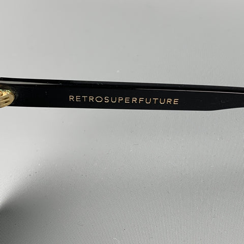 SUPER by RETROSUPERFUTURE Black Acetate Sunglasses