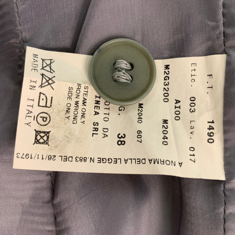 EMPORIO ARMANI Size 2 Grey Mint Polyester Blend Jacket