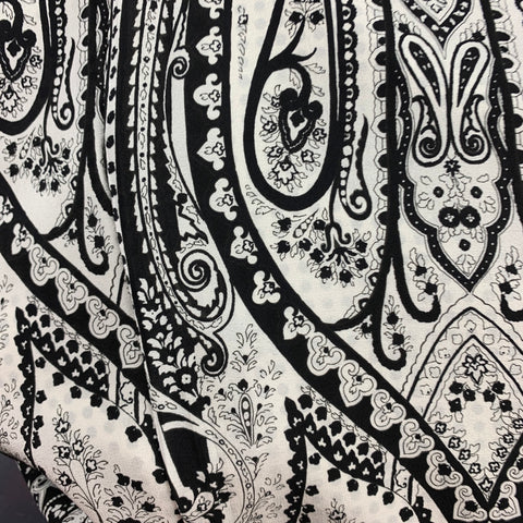 ETRO Size 38 Black & White Polka Dot Silk Notch Lapel Sport Coat