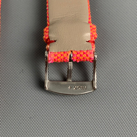 MERCI Pink Orange Yellow Checkered Watch Band