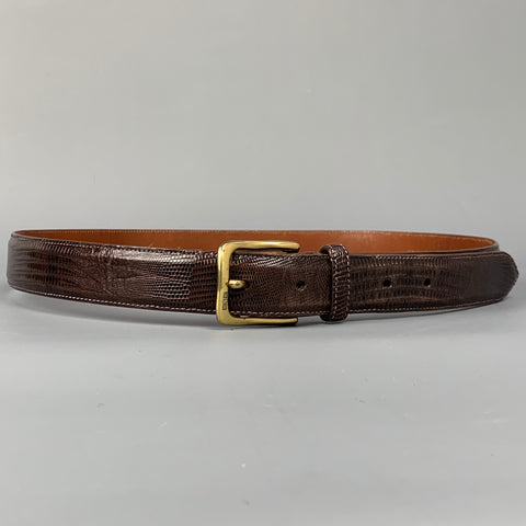 POLO by RALPH LAUREN Size 36 Brown Lizard Belt