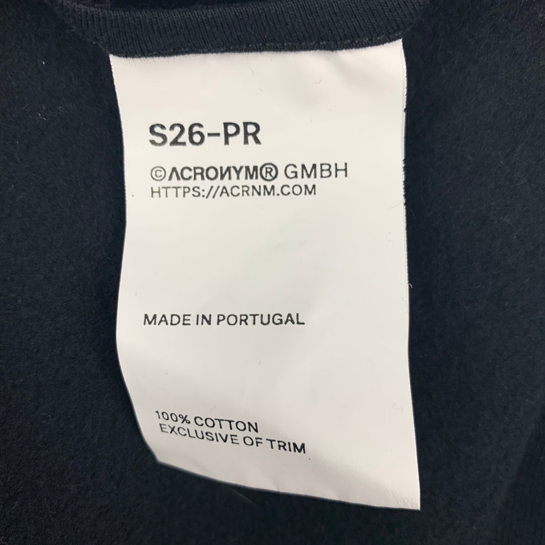 ACRONYM x GmbH Taille L Noir Coton Double Panneau Avant S26- PR Popover Sweat à capuche