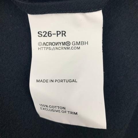 ACRONYM x GmbH Size L Black Cotton Double Front Panel S26- PR Popover Hoodie