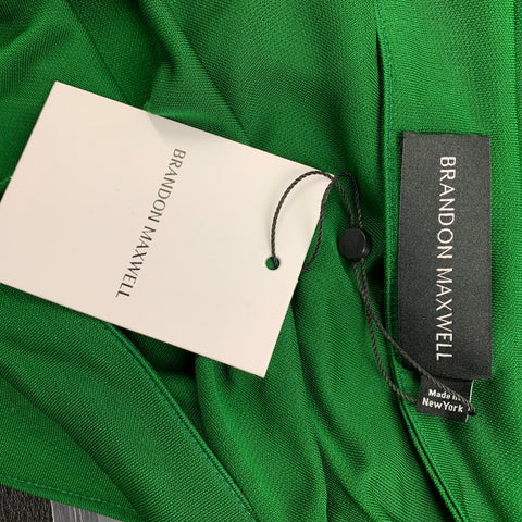 BRANDON MAXWELL Size 2 Green Rayon Wrap Skirt