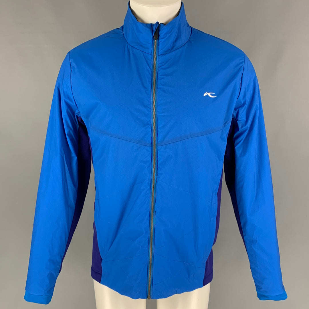 KJUS Size M Royal Blue Purple Two Toned Nylon Blend Zip Up Jacket
