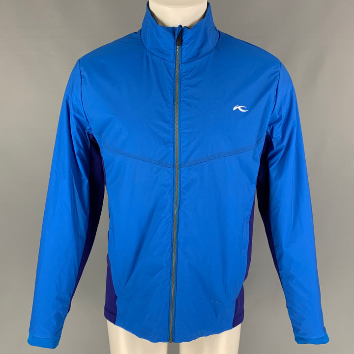 KJUS Size M Royal Blue Purple Two Toned Nylon Blend Zip Up Jacket