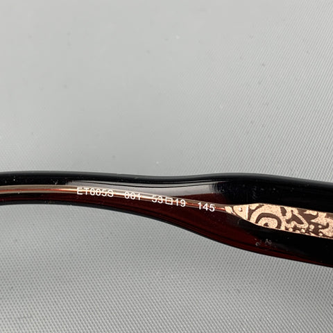 ETRO Black Acetate Sunglasses