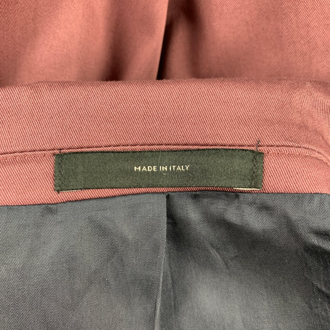 PAUL SMITH Size 38 Mauve Cotton Notch Lapel Suit