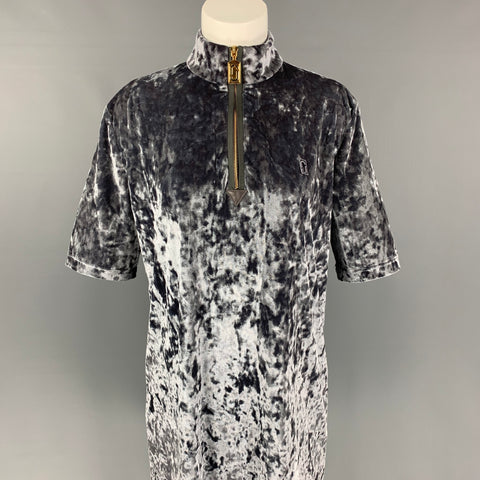 MARC JACOBS Size 4 Dark Gray Metallic Polyester Mini Dress