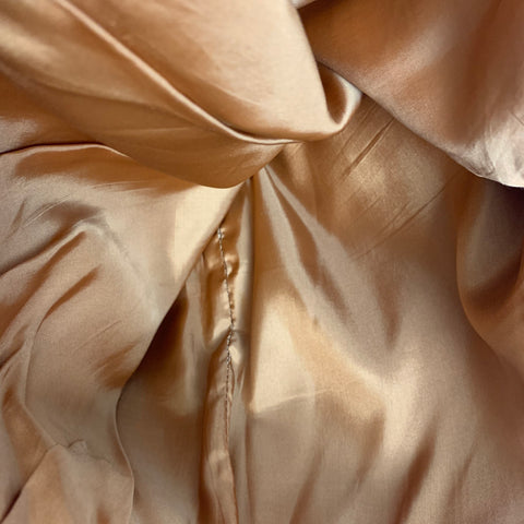 Vintage HERMES Size 8 Tan Suede Pigskin Pleated Skirt