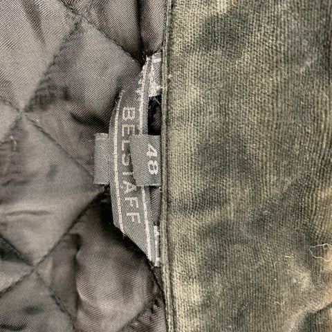BELSTAFF Taille S Gilet matelassé noir en polyester à boutons-pression