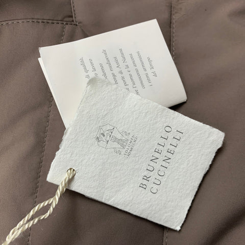 BRUNELLO CUCINELLI Size M Light Grey Quilted Wool Reversible Vest