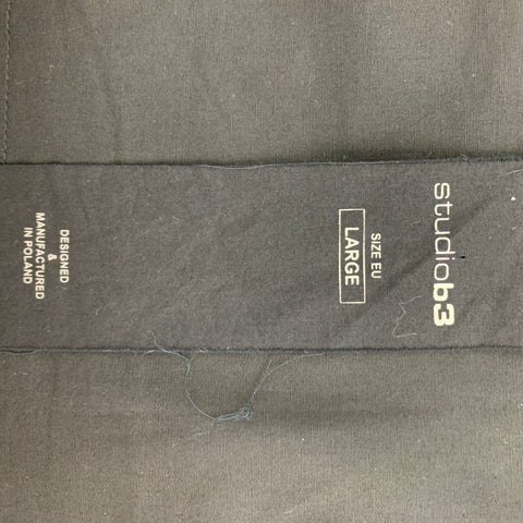 STUDIO B3 Size L Black Cotton Mini Overskirt
