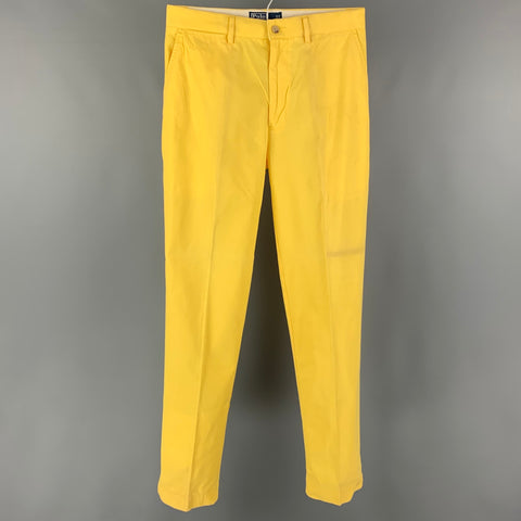 POLO by RALPH LAUREN Size 30 Yellow Cotton Chino Casual Pants