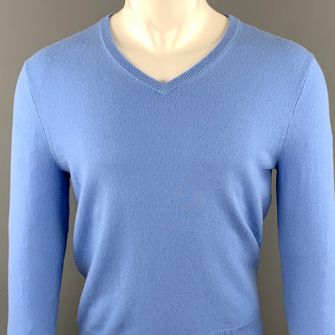 POLO by RALPH LAUREN Size S Light Blue Cashmere V-Neck Pullover