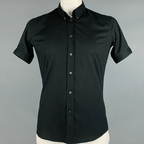 ALEXANDER MCQUEEN Taille 42 Chemise noire à manches courtes