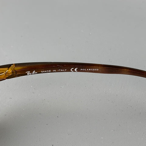 RAY-BAN Brown Acetate Polarized Sunglasses