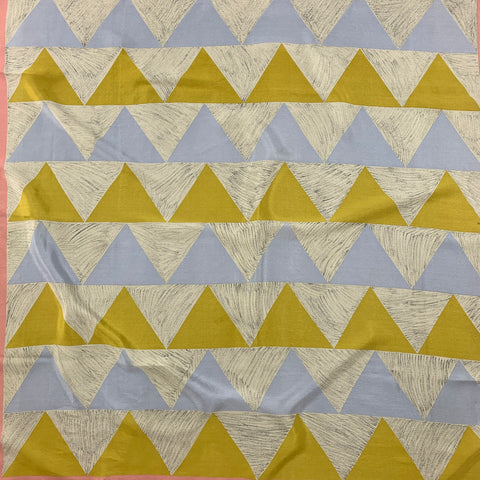 PERRY ELLIS Multi-Color Triangle Print Scarf