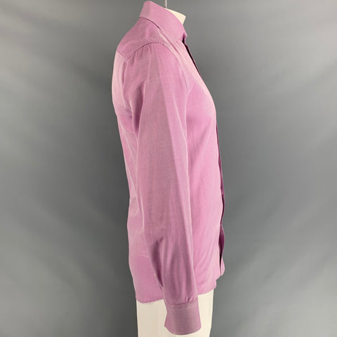 BOSS by HUGO BOSS Size L Pink & White  Button Down Long Sleeve Shirt
