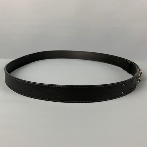 LOUIS VUITTON Size 40 Black Leather Belt