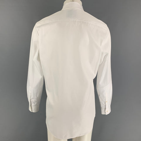 VIVIENNE WESTWOOD Size M White Cotton Button Up Long Sleeve Shirt