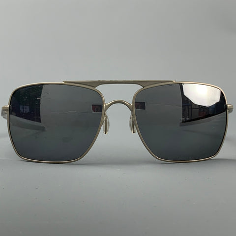 SKUNK FUNK Go South Sailing White & Gold Metal Sunglasses