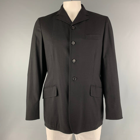 DOLCE & GABBANA Chest Size 40 Black Cashmere Blend Jacket
