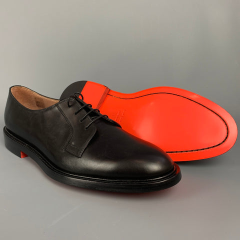 PAUL SMITH Size 12 Black Leather Lace Up Dress Shoes