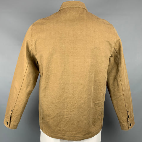 ONI Talla 42 Chaqueta con bolsillos de parche de lona con lavado verde oliva