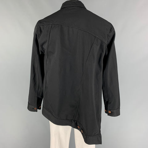 COMME des GARCONS HOMME PLUS Size L Black Polyester Oversized Jacket