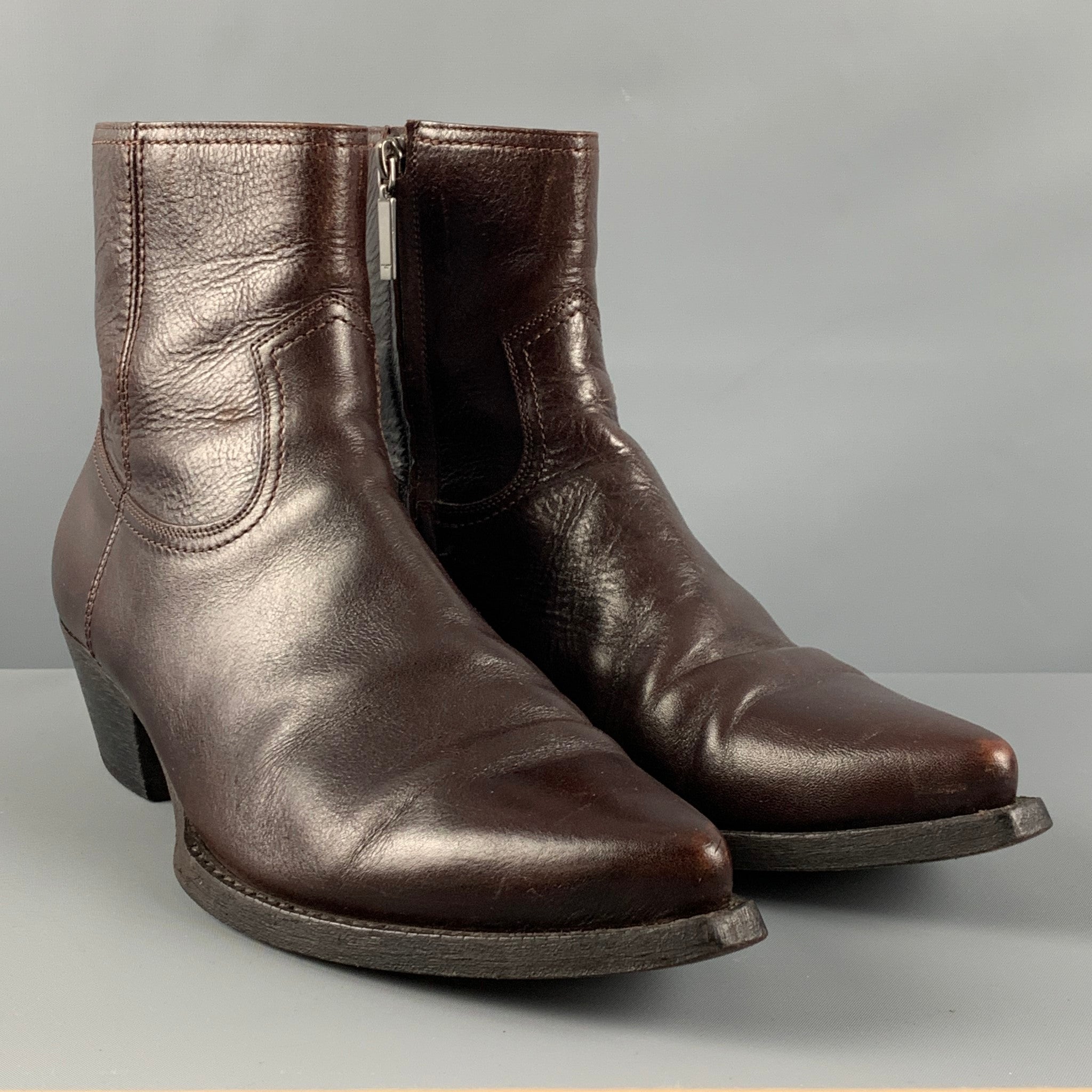 SAINT LAURENT Size 11 Brown Western Boots – Sui Generis Designer