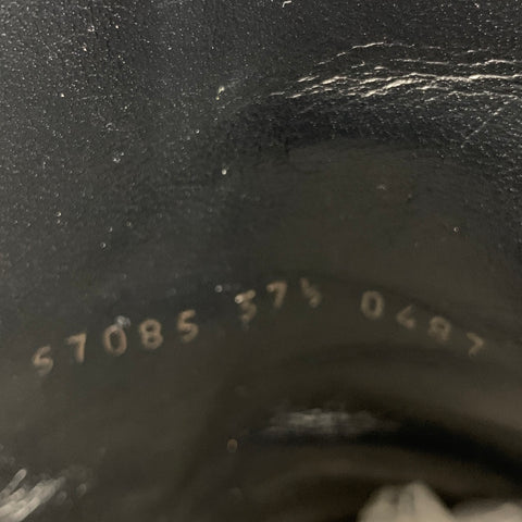 GIUSEPPE ZANOTTI Talla 7.5 Botas de tacón grueso con flecos de ante marrón