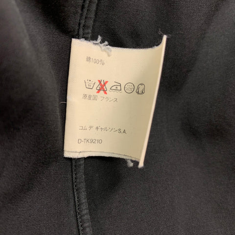 COMME des GARCONS SHIRT Size L Black Cotton One Pocket Long Sleeve Shirt