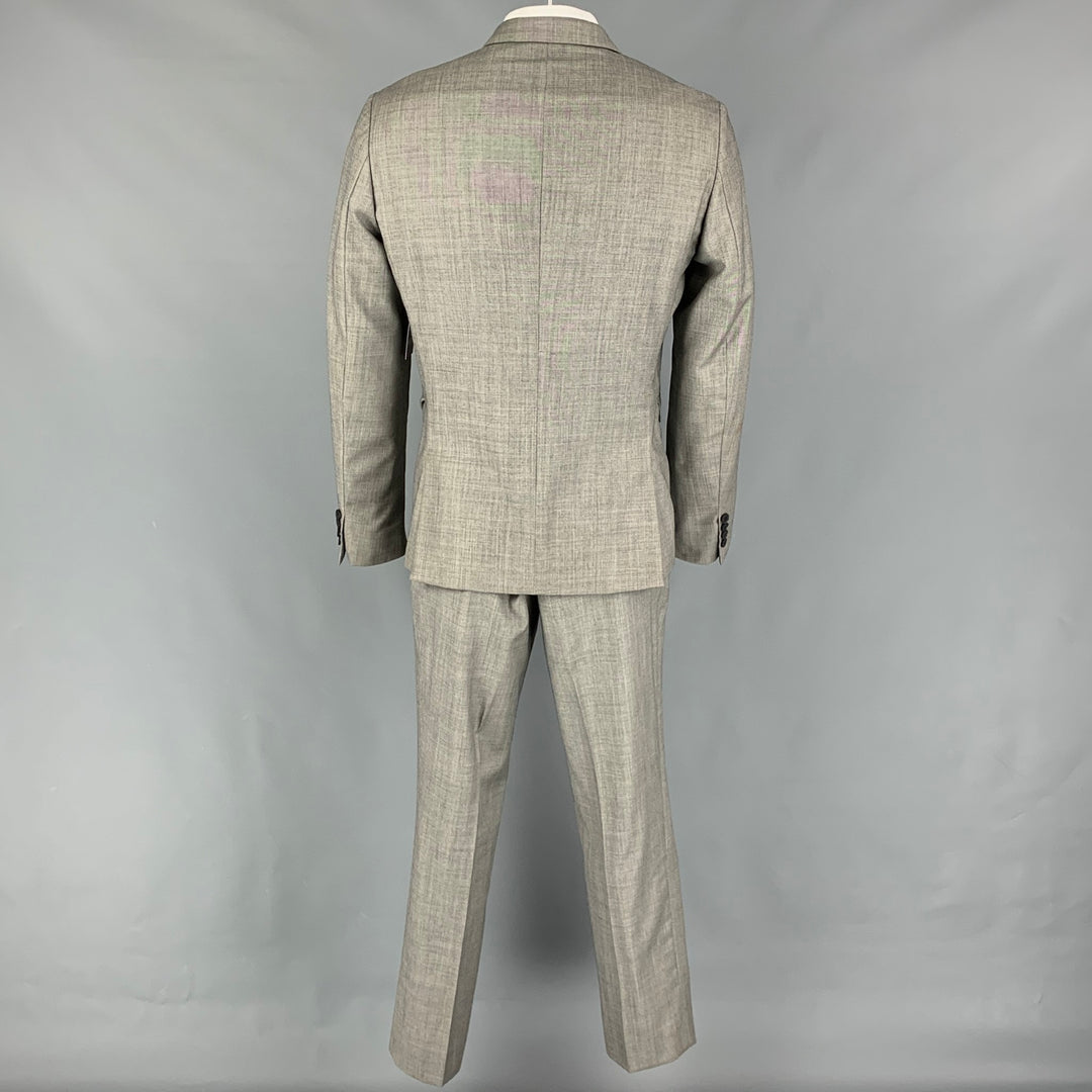 PAUL SMITH The Kensington Size 46 Regular Grey Heather Wool Notch Lapel Suit
