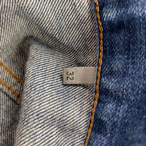 DIOR HOMME Size 32 Indigo Wash Denim Button Fly Jeans
