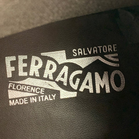 SALVATORE FERRAGAMO Size 11 Brown Suede Chelsea Boots