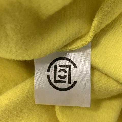 CLOT APPAREL Size M Yellow Graphic Cotton Crew-Neck Sweatshirt