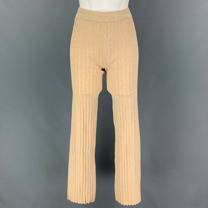 PALOMA WOOL Taille S Orange Viscose Blend Heather Pantalon décontracté taille haute