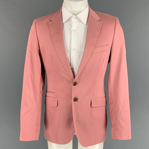 PS by PAUL SMITH Size 38 Rose Cotton Notch Lapel Sport Coat