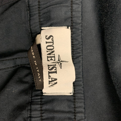 STONE ISLAND Size 33 Navy Cotton Blend Slim Fit Type RE-T Casual Pants