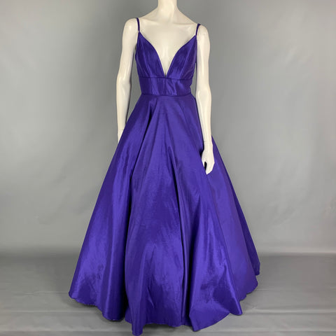 MAC DOUGAL Vestido flash con tirantes finos de poliéster morado talla 2