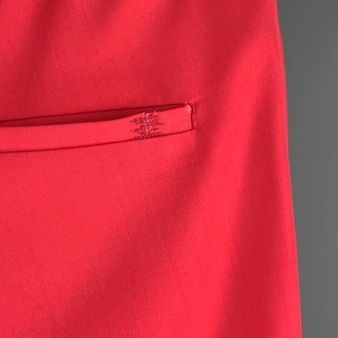 VALENTINO Size 32 Pink Wool Elastic Waistband Casual Pants