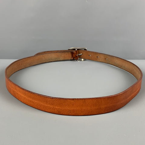 BRUNELLO CUCINELLI Size 33 Cognac Leather Belt