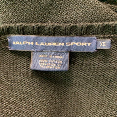 RALPH LAUREN Size XS Black Cotton Pullover
