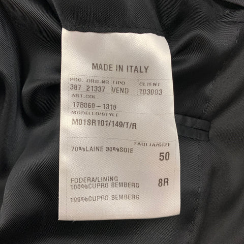 LANVIN Size 40 Regular Wool Silk Notch Lapel Sport Coat