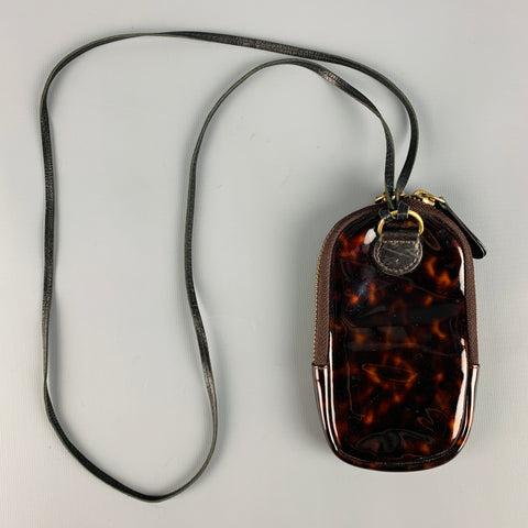 DRIES VAN NOTEN Black Tortoise Shell Leather Synthetic Bag