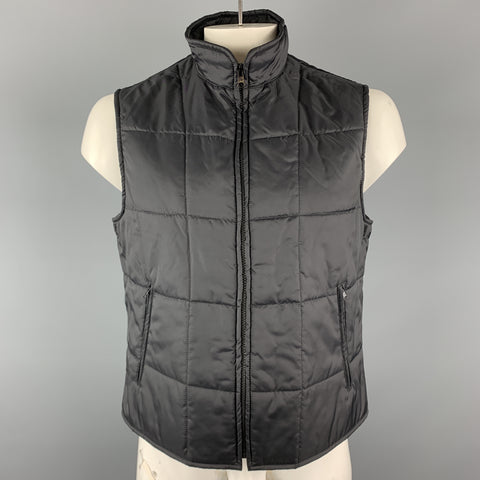 FAY Veste gilet détachable à revers cranté en polyamide gris chiné taille M