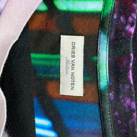 DRIES VAN NOTEN x MIKA NINAGAWA S/S 20 Size L Multi-Color Graphic Cotton Short Sleeve T-shirt